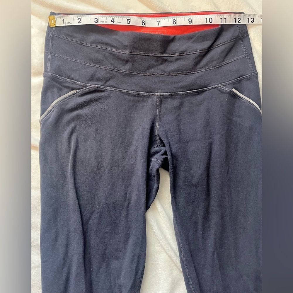 Athleta Gray and Orange Women’s Athletic Workout Exercise Capri Leggings Size XS - Picture 6 of 14